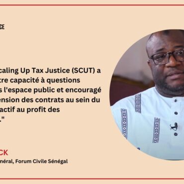 Le projet Scaling Up Tax Justice (SCUT) l.